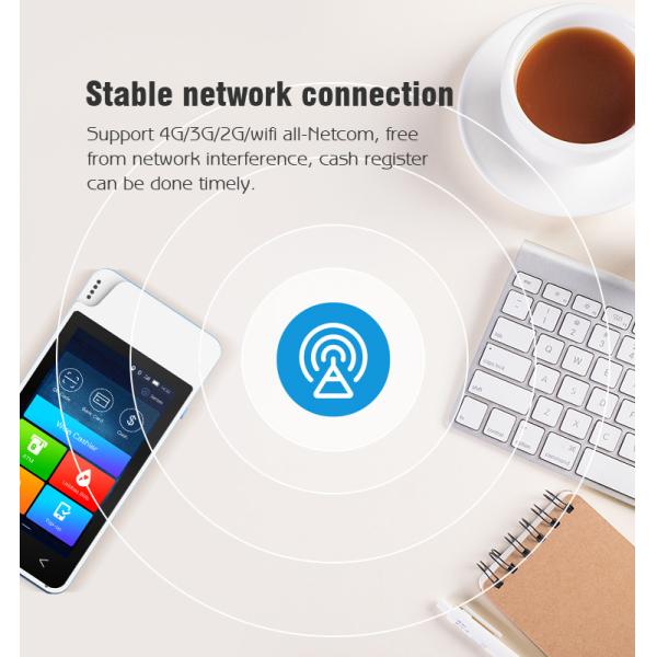 4 терминал POS дисплея EMV дюйма, Handheld терминального андроида оплаты EMV умное портативное