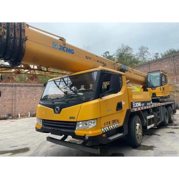 25K5a Hydraulic Truck Crane with 5 Boom Sections and ISO9001 Certified Used Equipment