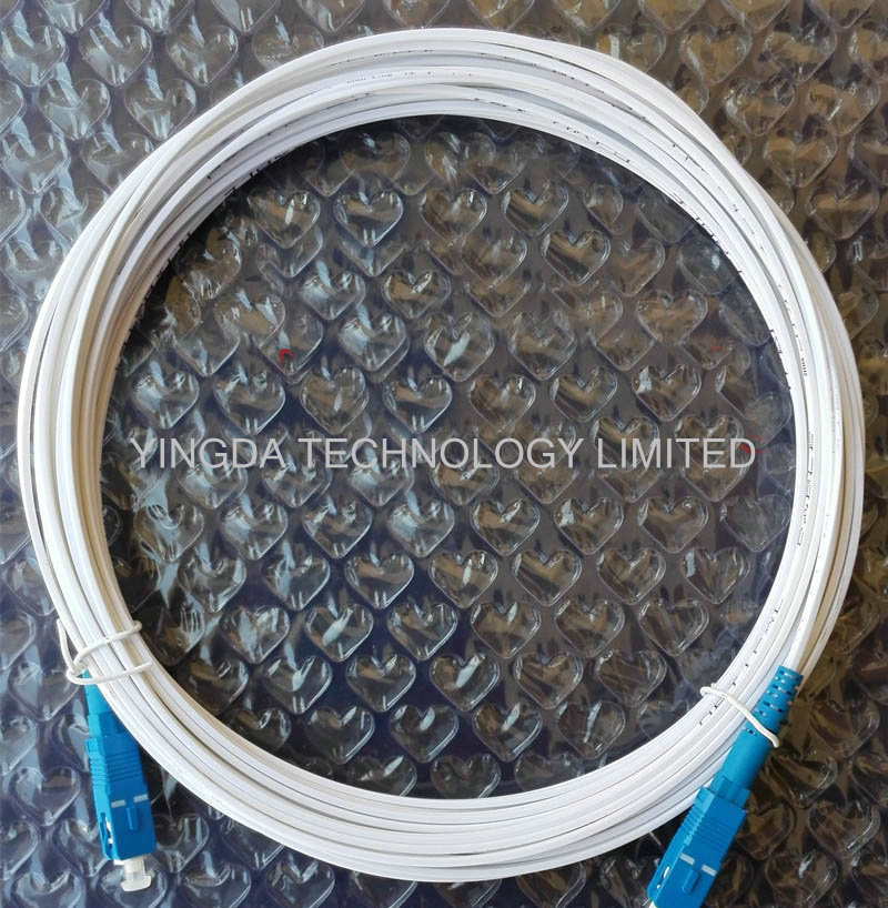 SC FTTH плоский - заплата волокна одиночного режима гибкого провода SC водит симплекс 1m белое G657A1