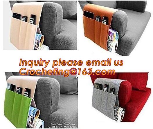 Eco-friendly and durable felt sofa armrest organizer, Multi functional high quality felt sofa organizer, SOFA ACCESSORY