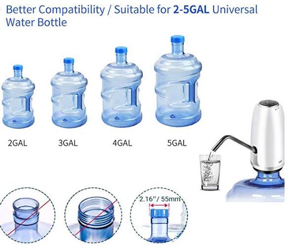 CE Certificate Automatic Bottled Water Pump With Food Grade ABS Material