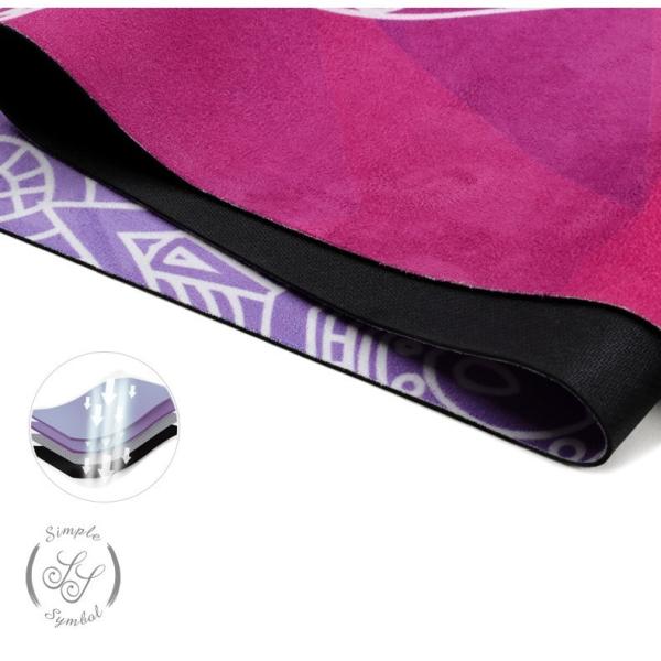 Ultra Thin Microfiber PrintingNatural Rubber Yoga Mat 1.5mm,foldable Mat