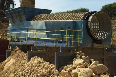 60mm Material Trommel Vibrating Screen