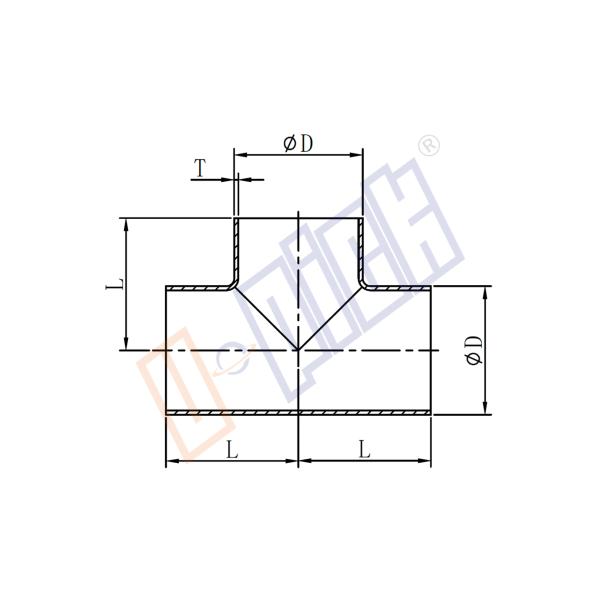T Style Stainless Steel Tube Fittings / Stainless Steel Pipe Connectors Short Tee
