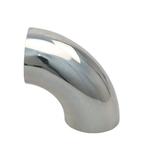 SS304 Steel Pipe Fitting Fittings Welded 90 Degree Elbow Polished Glossy Sanded Brushed