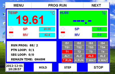 Environmental Temperature Test Chamber With Touch Screen Controller