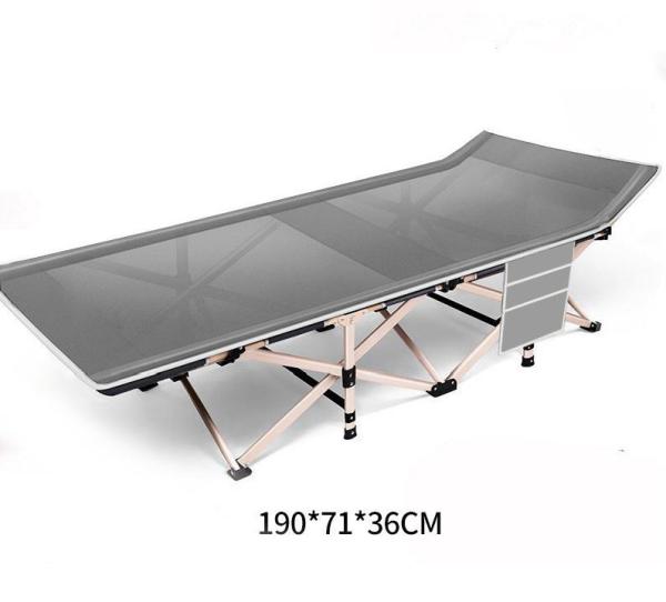 Oxford Folding Steel Camp Emergency Beds Cot olding Bed, Camping Cot Bed Foldable Customized 600D Polyester Fabric