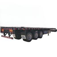 CIMC barata 2/3/4 ejes 45 o 50 a 80 toneladas de alta calidad de acero estándar nacional y innovación estructural semirremolque de cama plana