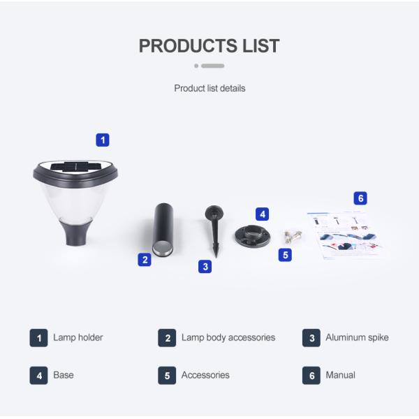 тропа СИД управлением освещения 20W солнечная освещает на открытом воздухе творческое делает водостойким