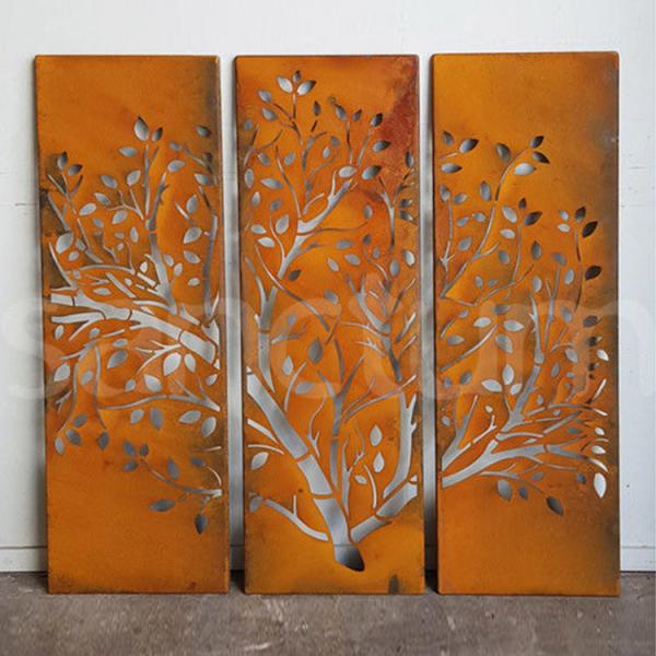 Corten Steel Screen Panels Rusty Decorative Metal Garden Products OEM ODM