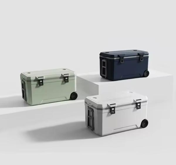 120L Rotomolded Ice Cooler Box with Wheels 48h Cold Storage