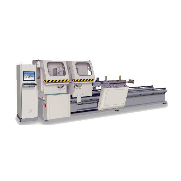 CNC Double Head Cutting Saw for Aluminum , PVC and Curtain Wall Profile