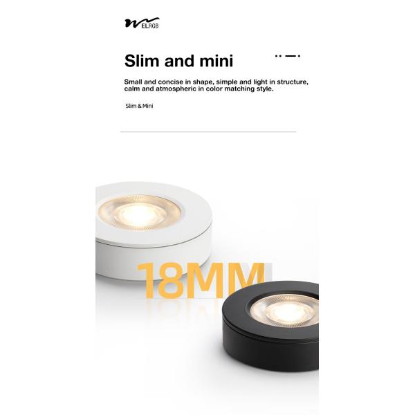 Anti-Glare Open-Mounted Spotlights for Residential 50000 Hours Working Time LED Light
