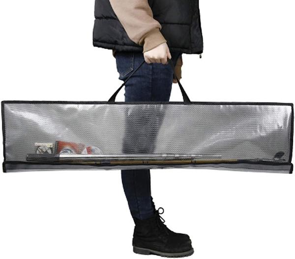 Fishing Rod Case Three Layers Fishing Rod Bag Oxford Folding Fishing Pole Bag Outdoor Waterproof Tackle Storage