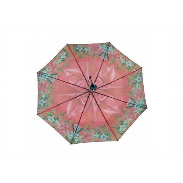 Цветок резины 21 нервюры зонтика 8 дюйма крепкое складной/пластиковой ручки сильное