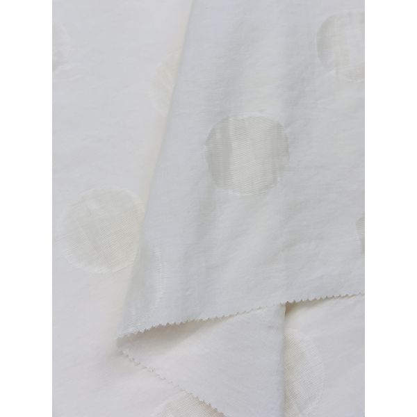 69% TEN 31% N Spring/Summer New Style Artistic Elegance Wave Dot Jacquard Tencel Fabric 142CM 91G/M ²