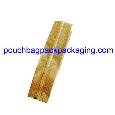 Custom foil tea bag, side gusset tea pouch bag, back heat seal bag