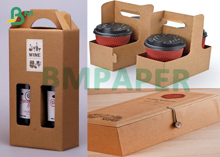 400gsm Kraft Cardboard выносливое картона 400gsm Kraft краснокоричневое для на вынос упаковки сумки