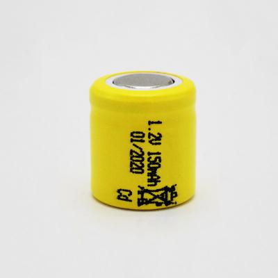 Rechargeable 1.2 V Ni Cd Battery Emergency Lighting 150mAh Cell