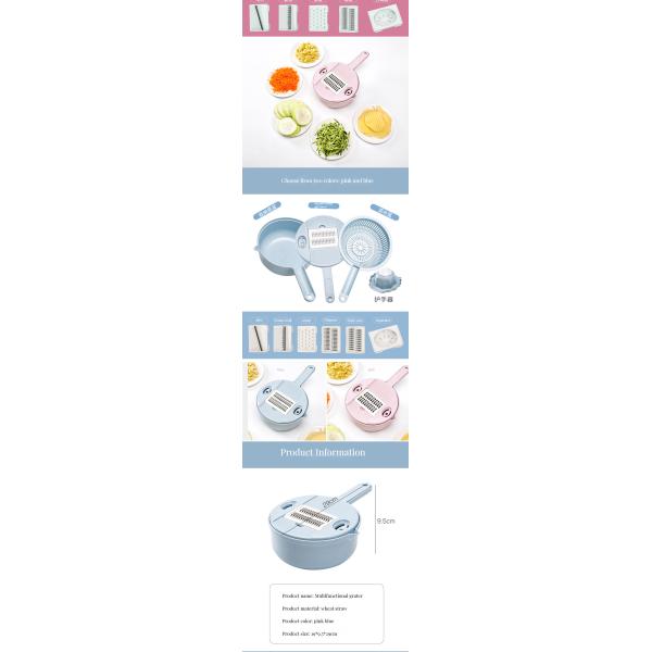 Customized Logo Multifunctional Fruit Vegetable Bowl Slicer for Modern Gourmet Kitchen