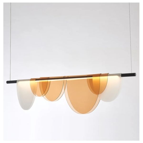 Nordic Blue Amber Acrylic Pendant Lights Living Room Makaron Hanging Lamp（WH-AP-680）