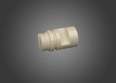 Yellow 99.7 % Alumina Precision Machine Parts , Screw Thread Industrial Ceramic Products