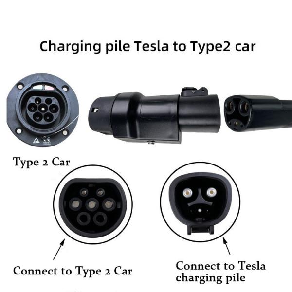 e-mingze Charging Adaptor AC EV Charger Adapter for Tesla Electric Vehicle Charging Cable Connector