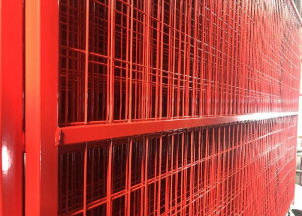 Welded Canadian Temporary Fence Panels , Metal Construction Fence Panels