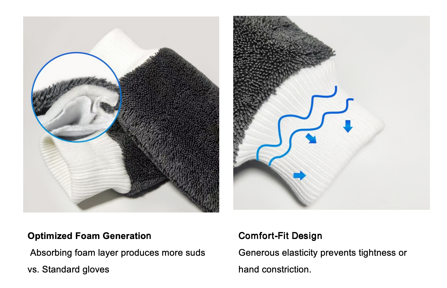 Double Sided Car Washing Mitt Twisted Loop Microfiber Towel