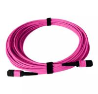 Cordón de remiendo bajo de la fibra óptica de la pérdida del parte movible de MPO para Data Center