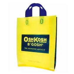 Poly Loop Handle Plastic Bags Heat Seal , PVC Transparent Plastic Bag With Handle