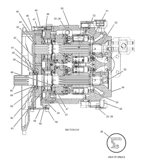 2898173 фланец насоса 289-8173 330Д 336Д для гидронасоса экскаватора КАТ разделяет