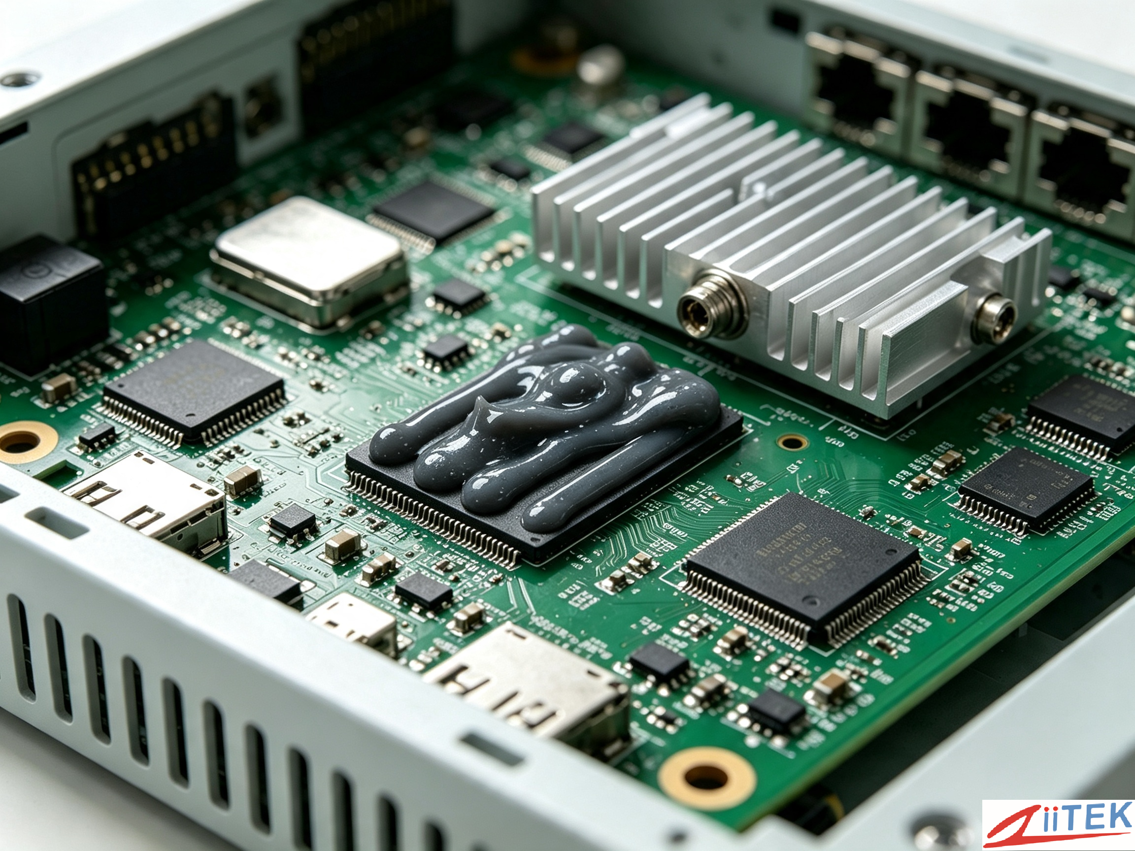 Two Component Thermally Conductive Wave Absorbing Gel For Battery Management System In New Energy Vehicles