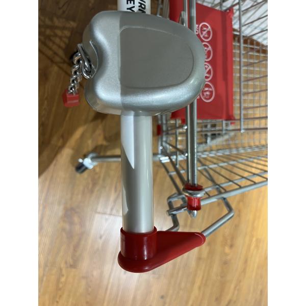 125L Retail carring Large Capacity Foldable Metal Shopping Trolley With Child Seat