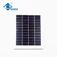 painel fotovoltaico solar residencial do painel de energias solares ZW-5W-12V de 12V 5W