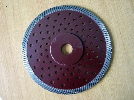 Dark Red  Circular  Turbo Diamond Saw Blade , 230mm Angle Grinder Diamond Blade Concrete