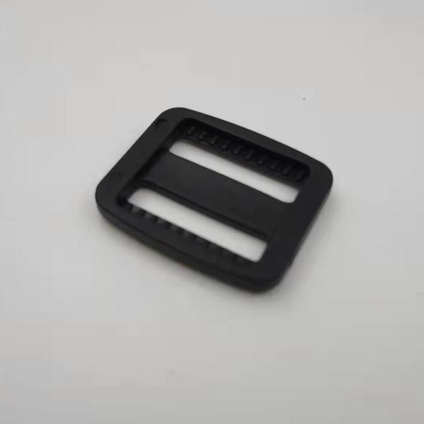 Adjustable 1'' Black Plastic Clasp Buckle Customized Logo 1 Inch Triglide