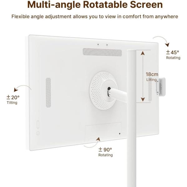 32'' Standbyme Touchscreen Monitor TV with White Cabinet 4GB/8GB 64GB/128GB/256GB