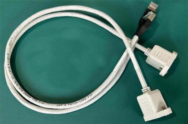 Network Cable Ca C6 Rj45 600mm Industrial Wiring Harness For Trolley Panel / Industrial Computer