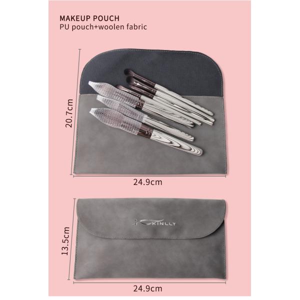 7PCS Paper Box ISO9001 Makeup Brush Gift Set for Face