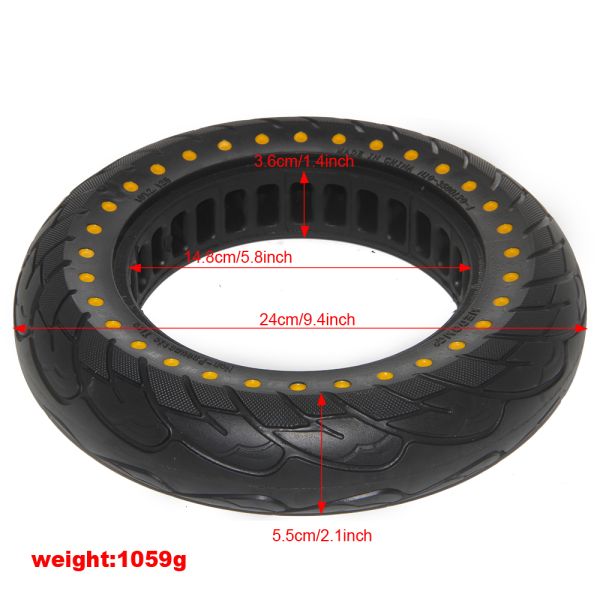 Airless 10 Inch Honeycomb Tires 10x2.125 Electric Scooter Solid Tyres