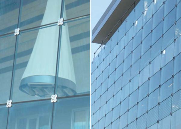 Light Weight Structural Curtain Wall , Curtain Wall Glazing System For Library