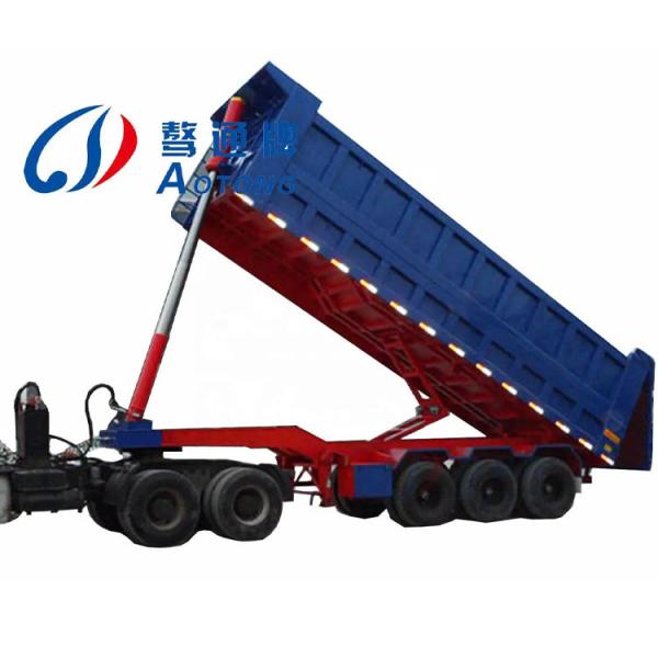 Semi-reboque/reboque de descarga de 3 eixos com carga útil máxima de 50000 kg e pneus 12R22,5
