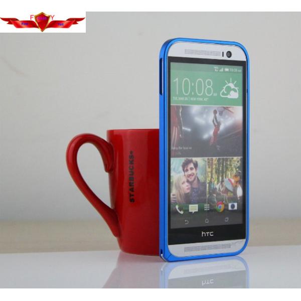 Ultra Thin Multi Color 0.7MM Aluminum HTC M8 Bumper Cases Good Performance