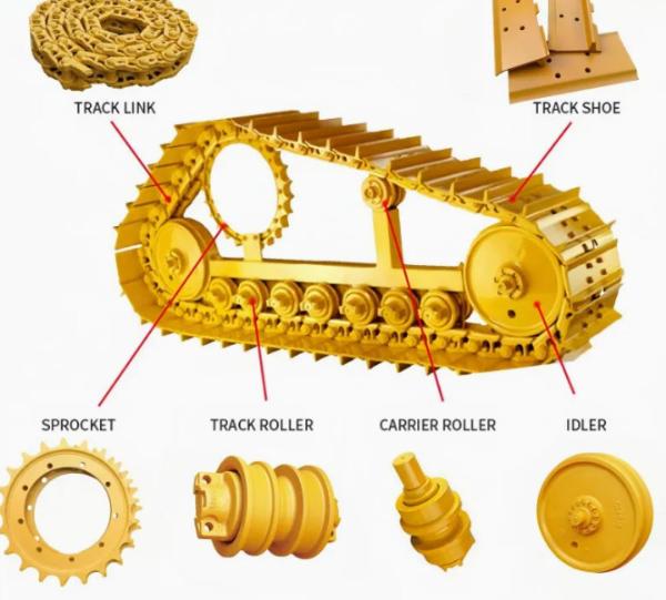 Excavator track roller EC360AB R60-5 R60-7 R80-7 R200 R290 Track Support Roller for Hyundai excavator
