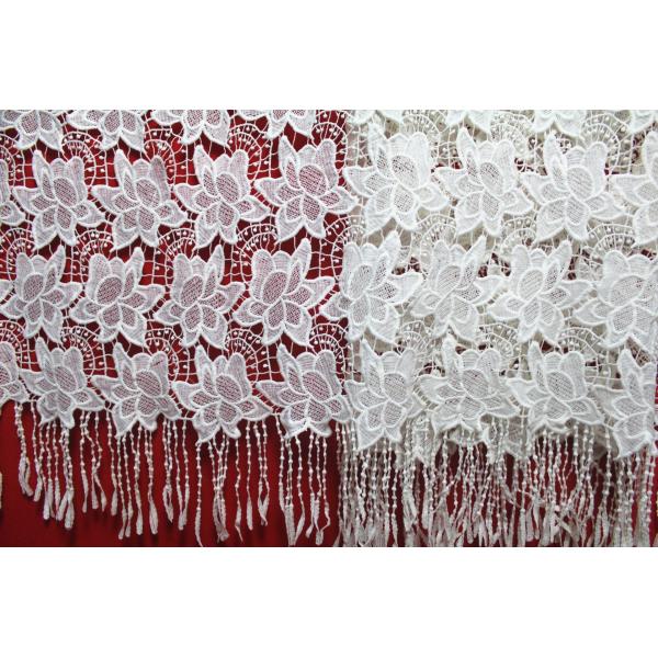 Garment Accessories Chemical Lace Fabric Water Soluble Embroidery lace fabric in Different Color