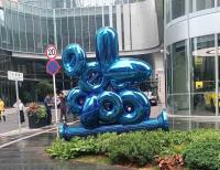 estatuas del césped y del jardín de 316L SS y el cocer azul de las esculturas barnizado