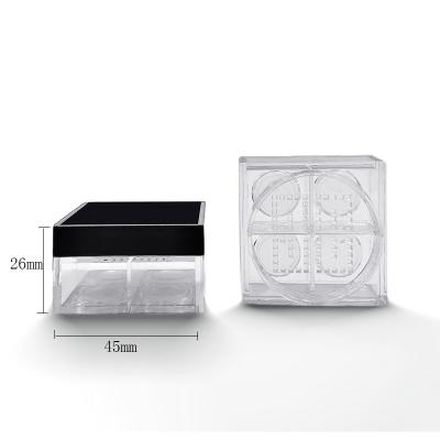 1.5g*4 6g Loose Face Powder Container Setting Powder Container Non Leakage