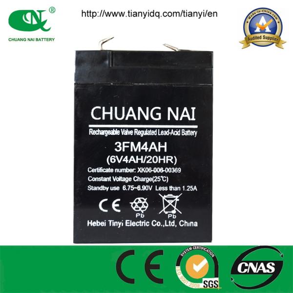 Electric Scale Battery 6V4AH Sealed Lead Acid Battery, VRLA/AGM/Mainenance Free/UPS Battery