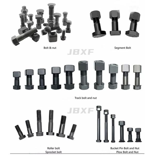 Komatsu Sprocket Bolt M20×65mm OEM 154-27-12320 Heavy Duty Undercarriage Bolt For Excavators Bulldozers